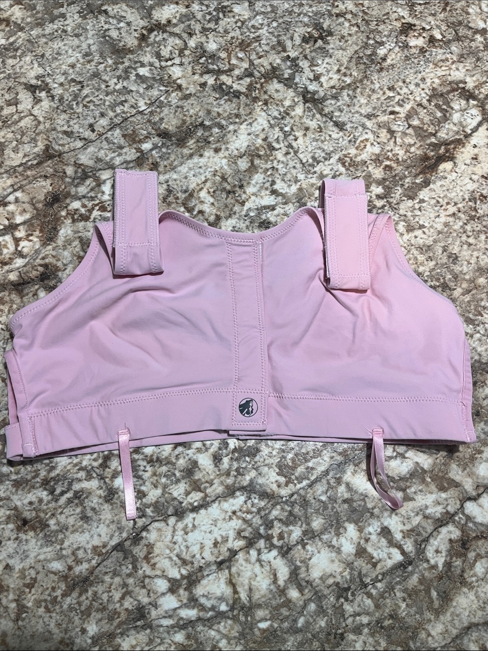 Soft Support Pink Crop Bralette - post Surgical Bra
